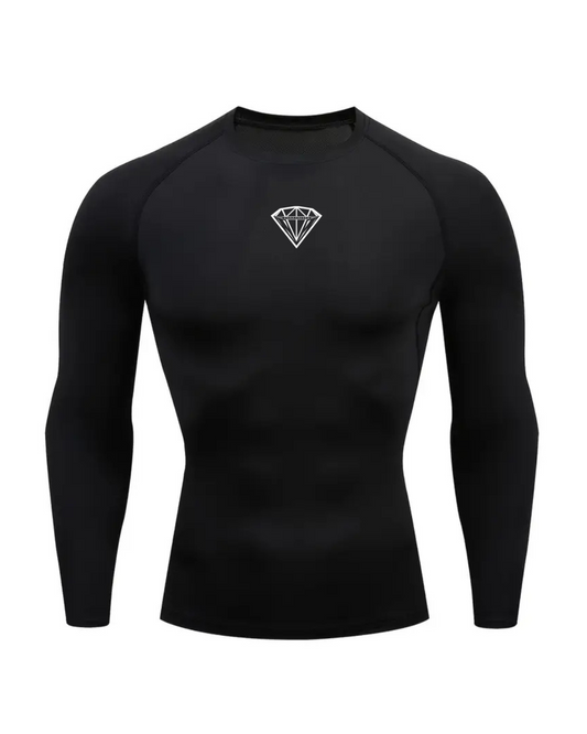 Compression Long Sleeve Black (Diamond)